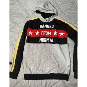 Adidas Rita Ora Orginals "BANNED FROM NORMAL" Tiger Eye Logo Hoodie Size Small